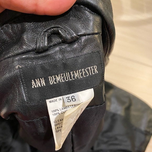 Ann Demeulemeester Archival Lamb Leather Coat Dress - Picture 3 of 11